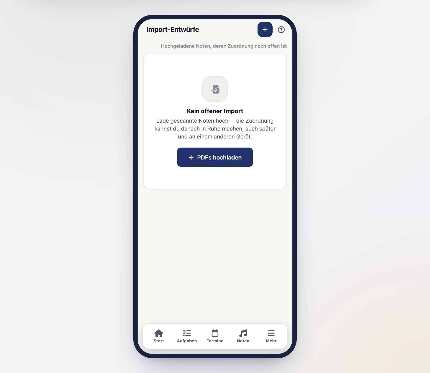 Papiernoten digitalisieren am Handy